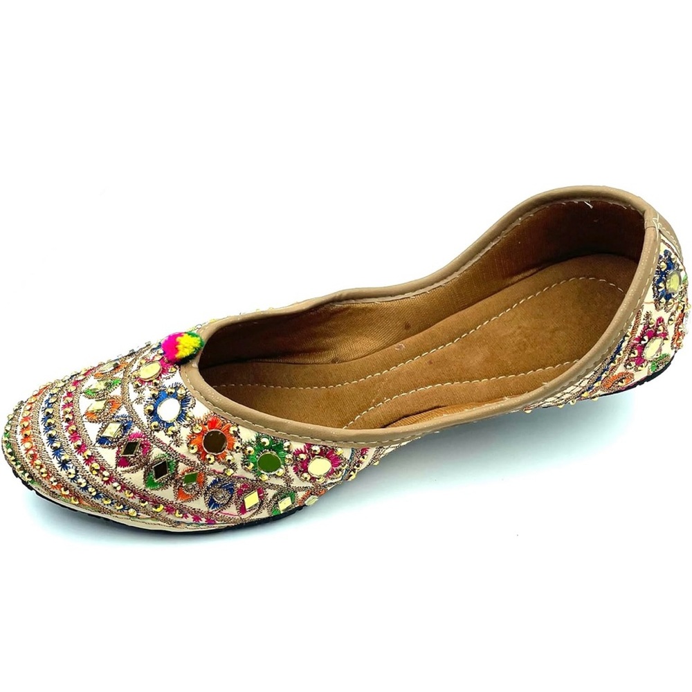 Colorful Embellished Women's Flats - size 8.5 - Picture 2 of 6
